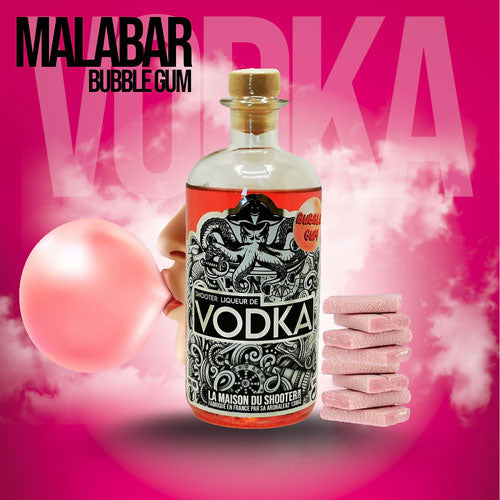 Bouteille vodka shooter Malabar bubble gum 🇨🇵