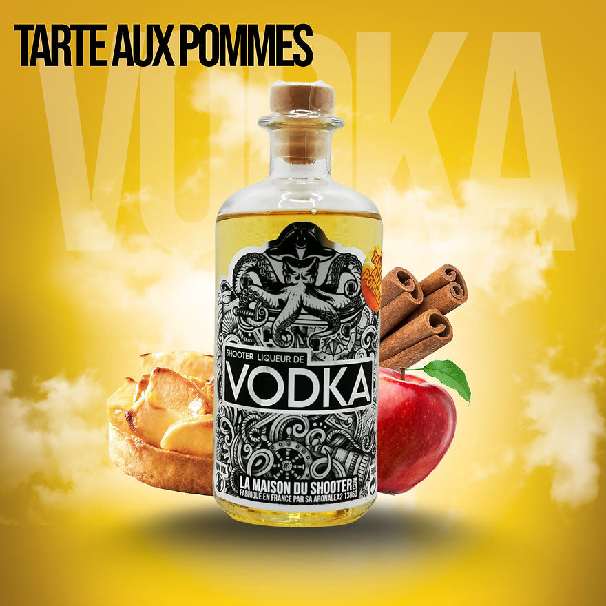 Bouteille vodka shooter Tarte aux pommes 🇨🇵